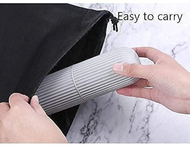 Toothbrush And Toothpaste Cover Holder Moisture Resistant Travel Case Portable Ventilated Toothbrush Protector Dust Proof Storage (White) - Image 3