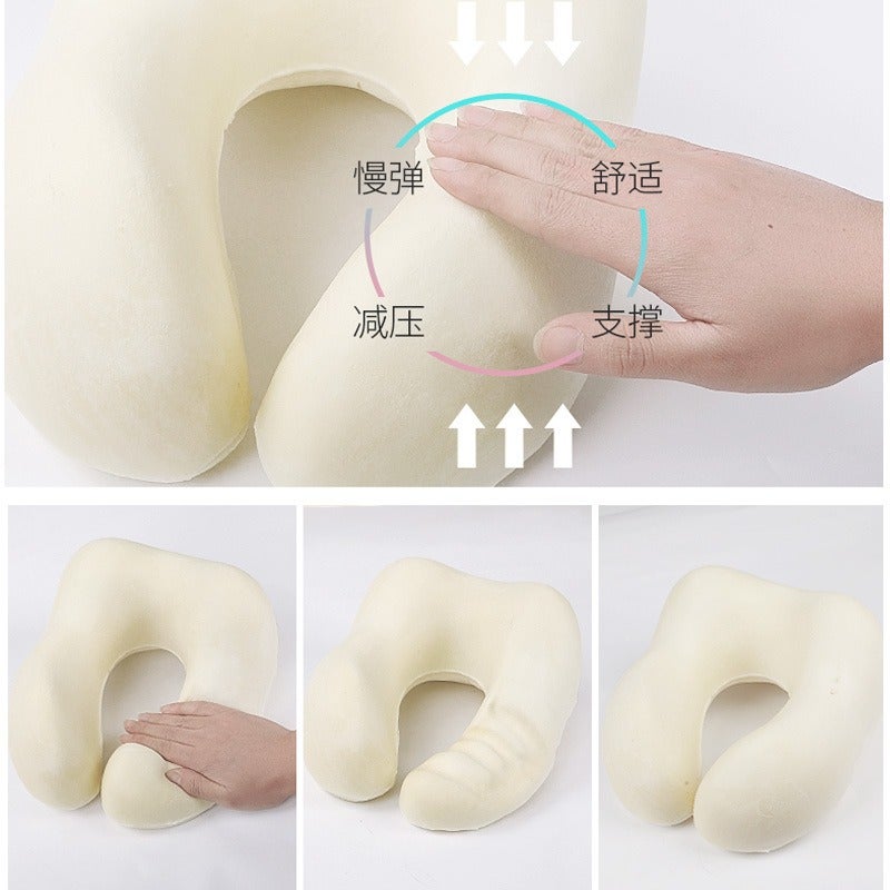 Xin Wei Du Cooling U-Shaped Neck Pillow for Travel, Home, Office - Memory Foam, Foldable, Breathable - Image 5