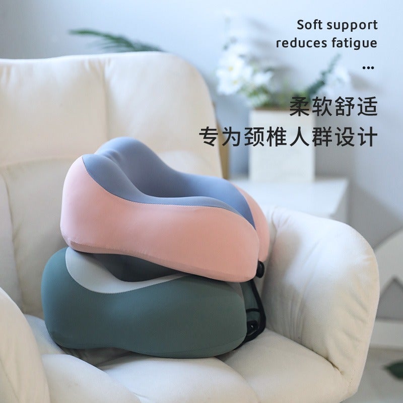 Xin Wei Du Cooling U-Shaped Neck Pillow for Travel, Home, Office - Memory Foam, Foldable, Breathable - Image 3