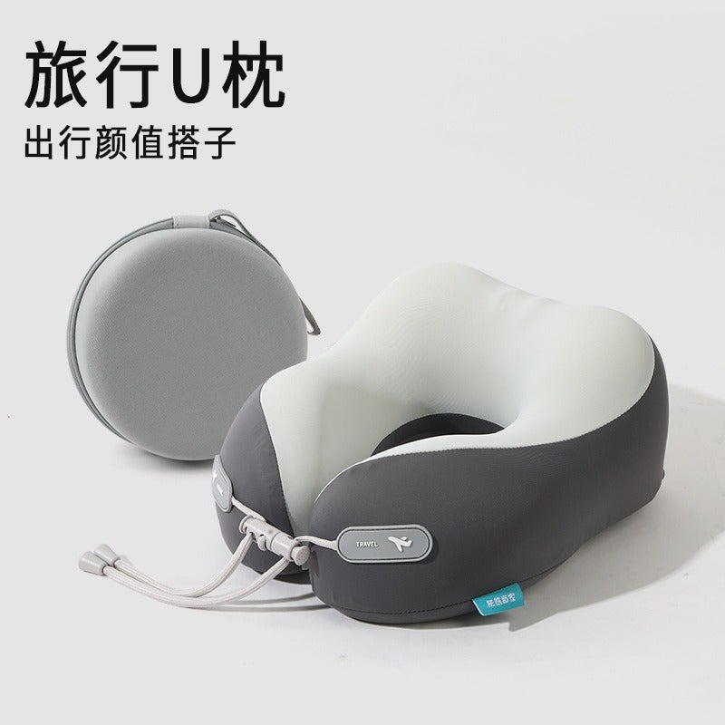 Xin Wei Du Cooling U-Shaped Neck Pillow for Travel, Home, Office - Memory Foam, Foldable, Breathable - Image 1