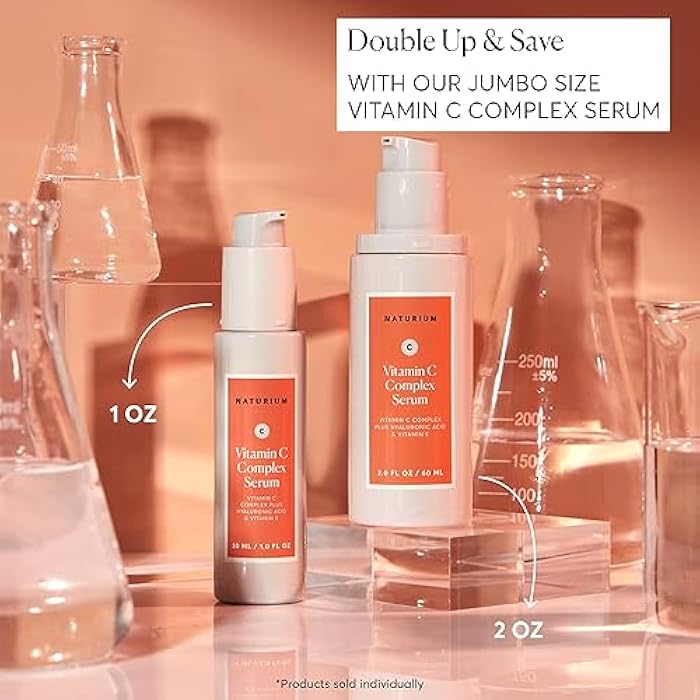 Naturium Vitamin C Complex Face Serum, Anti-Aging Facial Treatment with Hyaluronic Acid & Vitamin E, 1 oz - Image 4