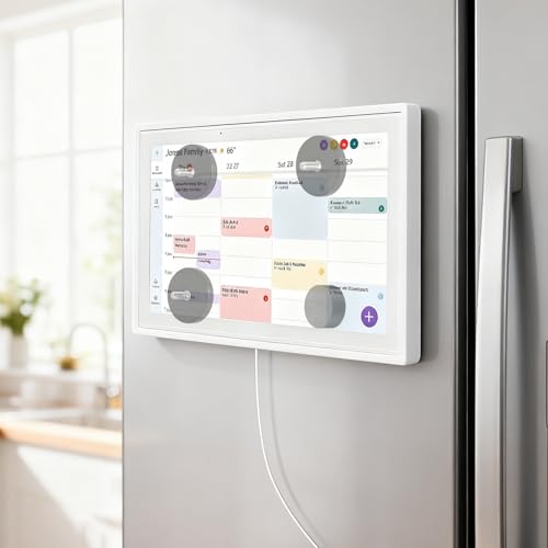 OIEKUN Magnetic Fridge Mount for Skylight Calendar 15 inch, Fridge Calendar Magnet,with 3 Neodymium Magnets and 1 Foam Pad,Rubber Surface Coating to Prevent Scratches Skylight Calendar Stand - Image 3