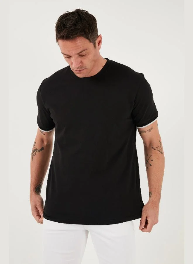 Buratti  Buratti Stretch Cotton Regular Fit Crew Neck T Shirt Men's T SHIRT 5902981 for Men | Best Price UAE