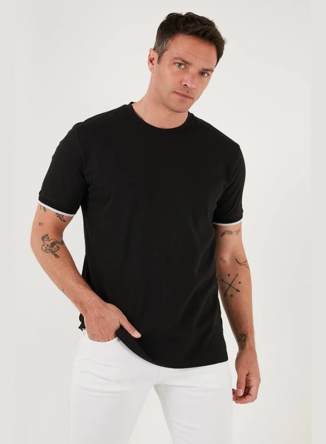 Buratti  Buratti Stretch Cotton Regular Fit Crew Neck T Shirt Men's T SHIRT 5902981 for Men | Best Price UAE