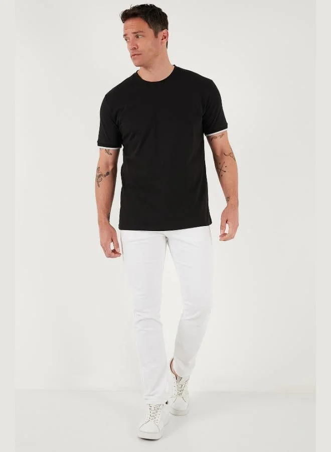 Buratti  Buratti Stretch Cotton Regular Fit Crew Neck T Shirt Men's T SHIRT 5902981 for Men | Best Price UAE