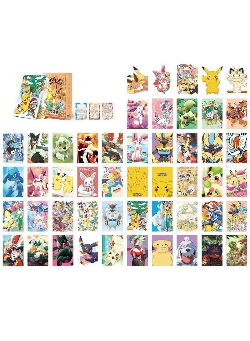 50-Piece Pokemon Cute Anime Photo Lomo Cards - Image 2