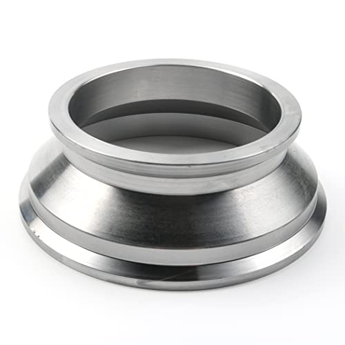 Jetuplusllc 3" to 4" Steel Exhaust V-band ADAPTER vband V Band 3.0 adaptor Flange CNC 3in 4 - Image 3