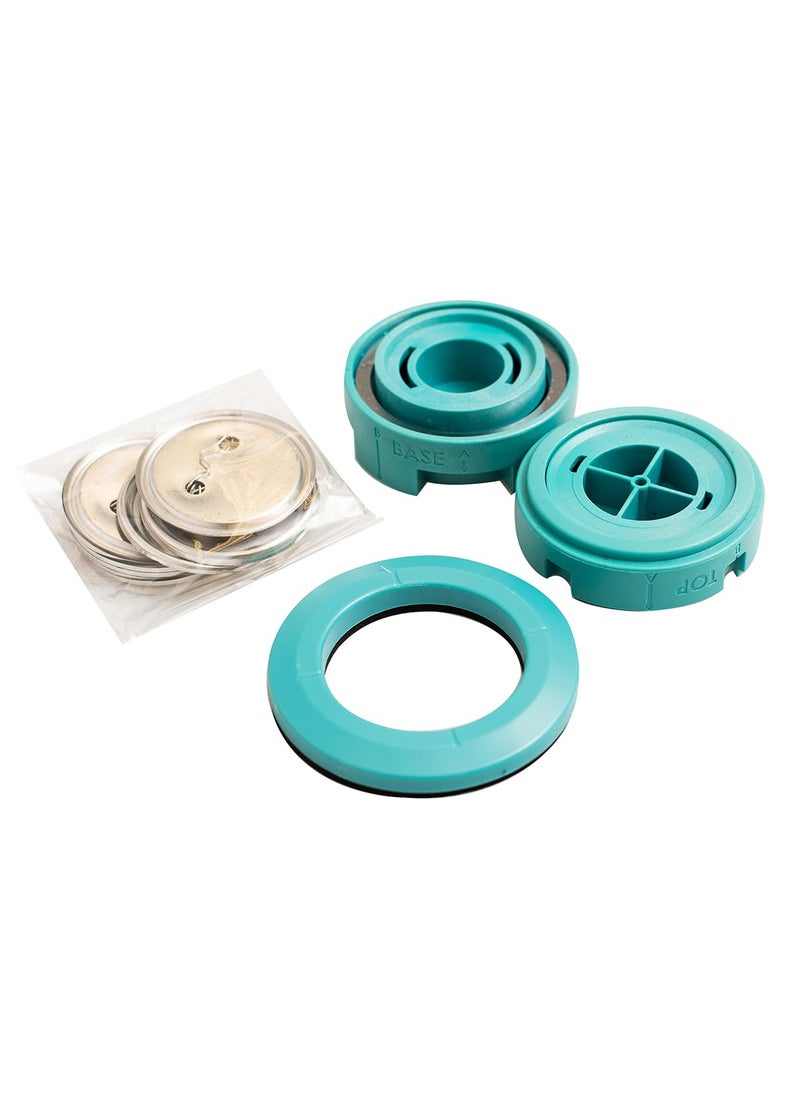 We R Memory Keepers We R Memory Keepers Button Press Insert Circle Large, Makes 58mm DIY Buttons, Perfect for Backpacks, Purses, Bags, and More, Use with Favorite Fabrics, Papers, Stickers, Crafting, Scrapbooking  - Image 5