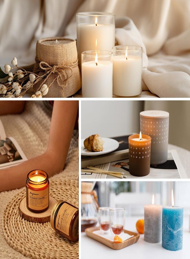 SAEUYVB Soy Candle Wax for Candle Making - Natural Soy Wax for Candle Making 10 lbs Bag, Premium Soy Wax Flakes, 20 Cotton Candle Wicks, 20 Wick Stickers & 2 Centering Devices - Image 5