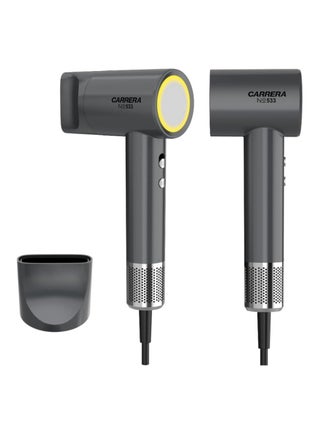 CARRERA BLDC Hair Dryer 1700W-2000W Power Boost High-Speed 110,000 RPM Motor, 3 Speed & Heat Settings, Cool Shot, LED Display, Lightweight & Low Noise, Grey - CRR533, 2 Year Warranty - pzsku/Z1A6727EC3DF9A6F46B2BZ/45/1746219125/ae6bb70c-43c9-4114-b0f3-08d9897d0a7d