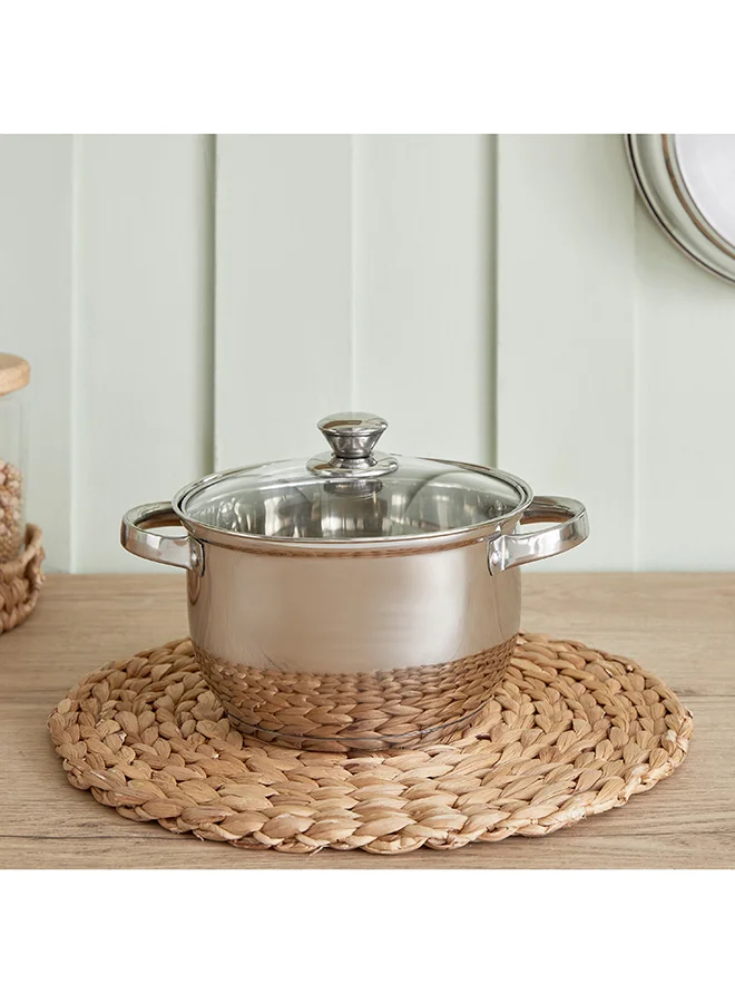 Home Box Stilo Stainless Steel Casserole with Lid 20 x 11.2 x 20 cm