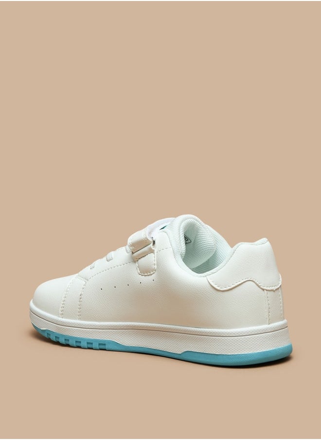 Kappa - Girls' Star Print Sneakers with Hook and Loop Closure - Image 1