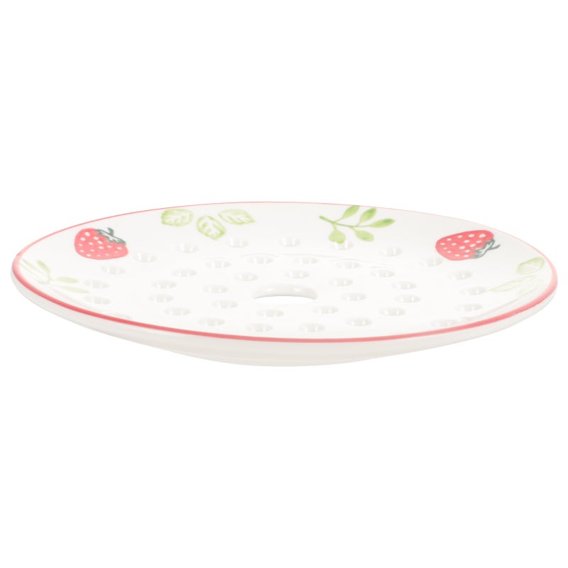 2pcs Ceramic Steamer Food Steaming Plate Dumplings Bun Steaming Plate with Holes - Image 4