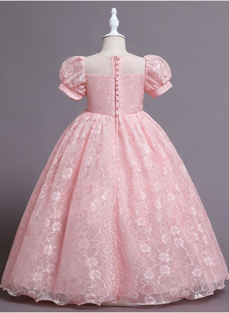Best Gift Fashion - Girl Dress For Birthday and Weddings Party Pink Color - Image 1