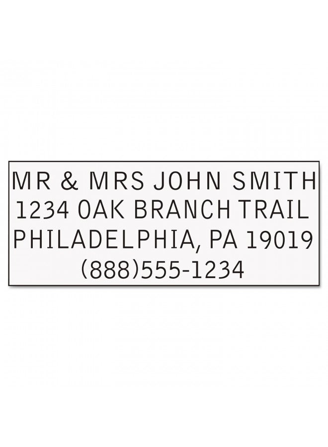 Trodat طابع ذاتي الحبر من ترو دات برينتي إكونومي، قابل للتخصيص، رسالة أو عنوان، حجم الانطباع: 3/4 × 1-7/8 بوصة، أسود (5915) (USS5915) - Image 2