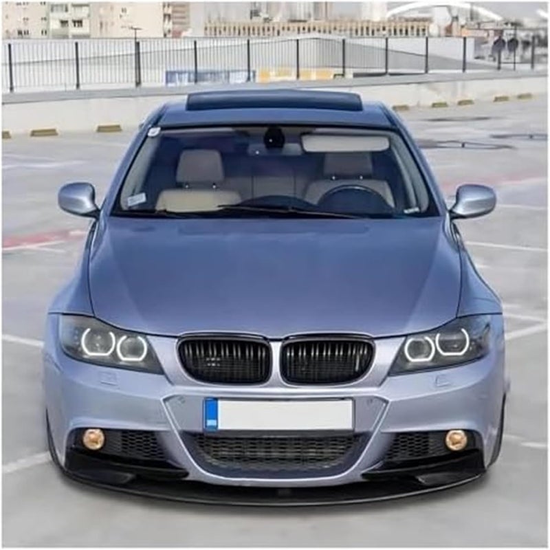 QASULER Carbon Look Front Bumper Lip Splitter for BMW 3 Series E90 E91 - Image 3