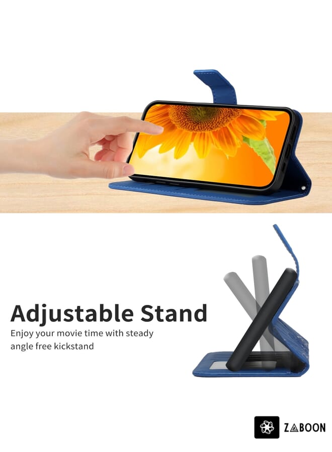 Zaboon Protective Case For Tecno Camon 19 Pro 5G Skin Feel Heart Pattern Leather  with Lanyard - Image 5