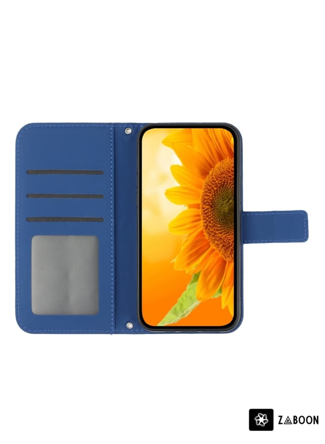 Zaboon Protective Case For Tecno Camon 19 Pro 5G Skin Feel Heart Pattern Leather  with Lanyard - Image 3