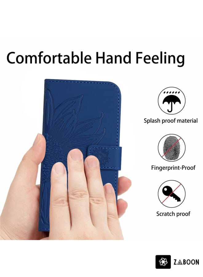 Zaboon Protective Case For Tecno Camon 19 Pro 5G Skin Feel Heart Pattern Leather  with Lanyard - Image 4