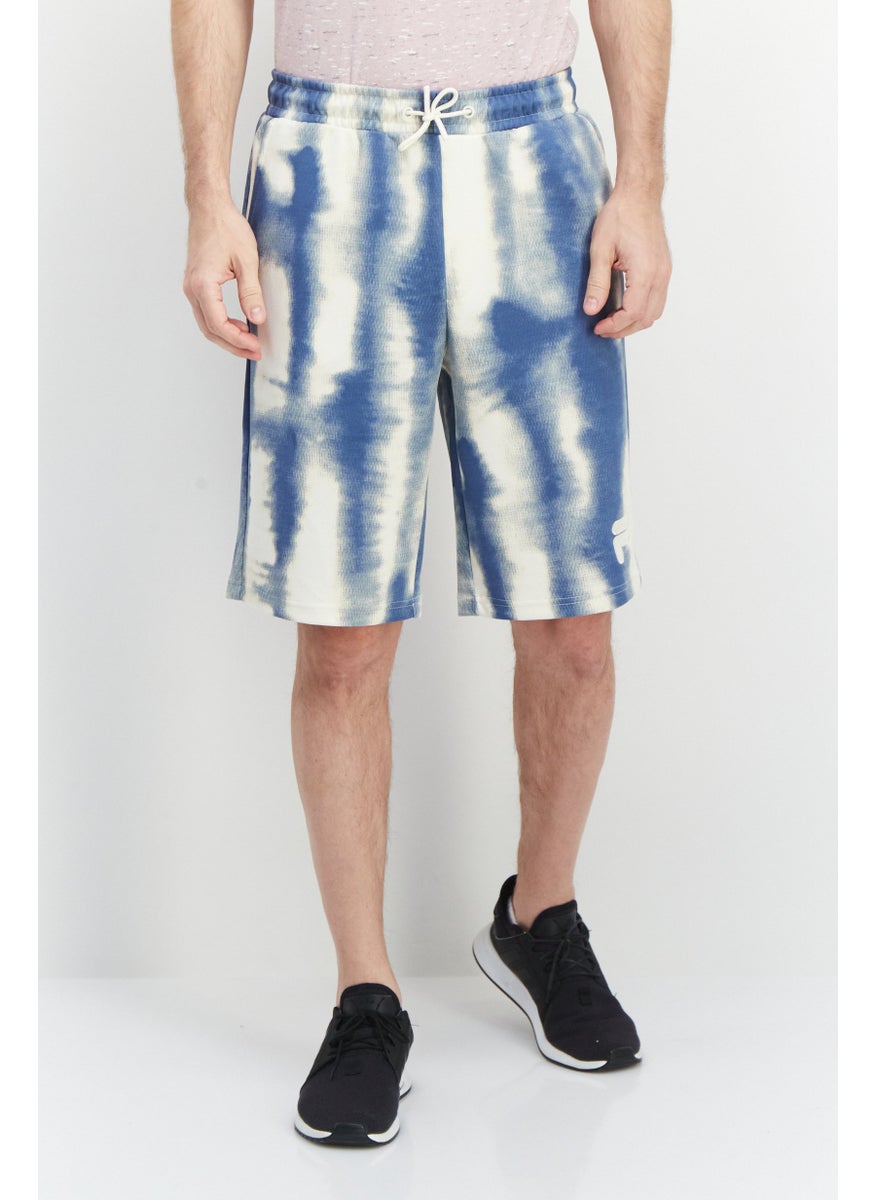FILA Men Sportswear Fit Casares Aop Baggy Outdoor Short, Dusty Blue  - Image 1