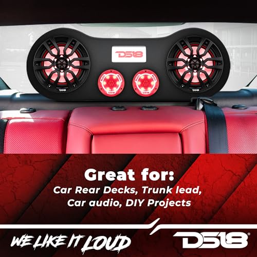 DS18 هايدرو EN28-28 حاوية مكبر صوت عالمية عالية الكثافة 28"، تناسب 2 × 8 و 2 × 1 تويتر - لجميع سيارات العناصر، الشاحنات، ATVs، UVTs - Image 5