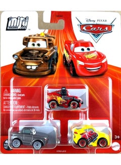 Disney Cars Disney Pixar Cars Mini Racers 3 Pack (Rusteze Cruz Ramirez - Sterling - Lightning McQueen with Headset)  - Image 2