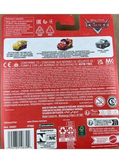 Disney Cars Disney Pixar Cars Mini Racers 3 Pack (Rusteze Cruz Ramirez - Sterling - Lightning McQueen with Headset)  - Image 1