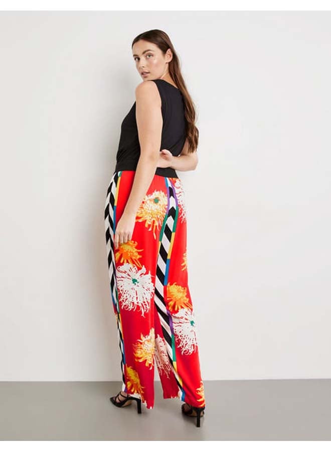 GERRY WEBER Palazzo trousers with a mixed pattern, Carlotta - Image 3