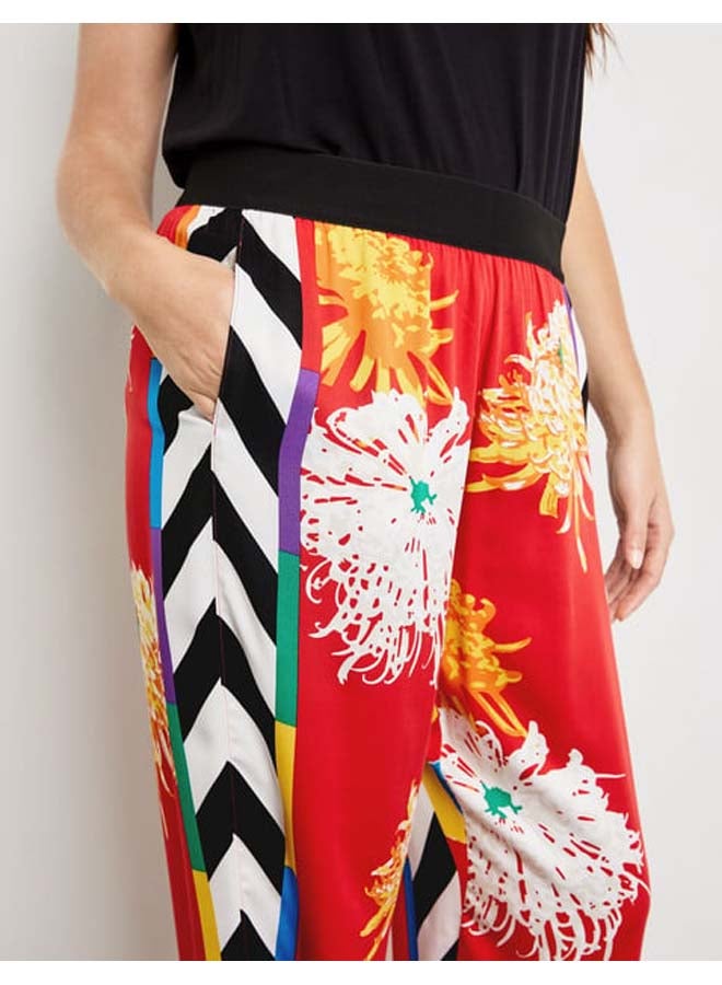 GERRY WEBER Palazzo trousers with a mixed pattern, Carlotta - Image 5