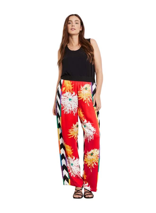 GERRY WEBER Palazzo trousers with a mixed pattern, Carlotta - Image 1
