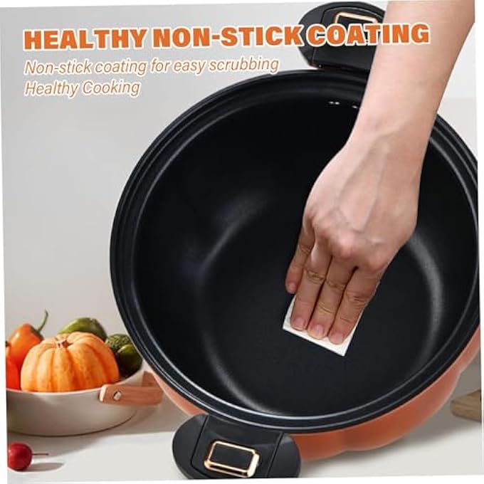 NALACAL طنجرة ضغط صغيرة سعة 8 لتر مع مقابض قفل، قدر غير لاصق مع غطاء، قدر يخنة اليقطين لليخنات، تسخين سريع، متوافق مع موقد الغاز الحثي - Image 4