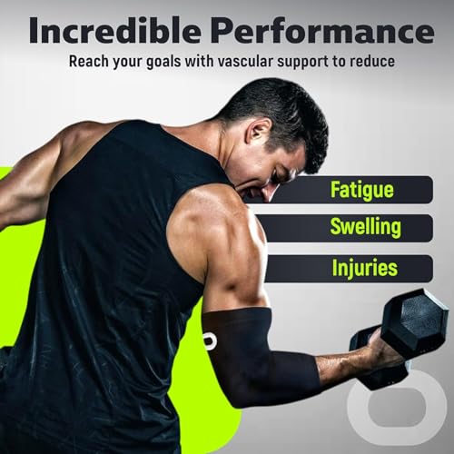 Dr Helix Unisex Black Elbow Brace - Adjustable Support for Elbow Injuries, Tendonitis, & Pain Relief - Comfortable, & Lightweight - Ideal for Sports, Recovery, & Everyday Use - (Pack of - 1) - Image 4