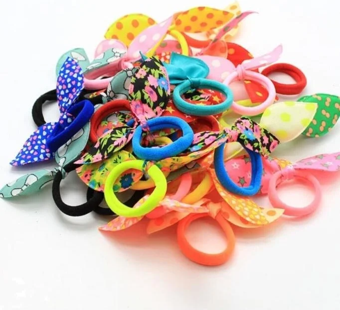 Dzc Kuzenler Avm Dzc Cousins ​​Avm 12 Pieces Mini Rabbit Ear Rubber Buckle Towel Cimcime Girl's Buckle