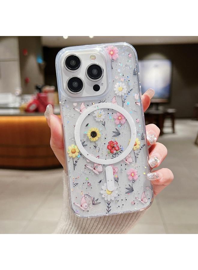 Zaboon Case For iPhone 13 Pro Spring Garden MagSafe TPU Phone Case - Image 1