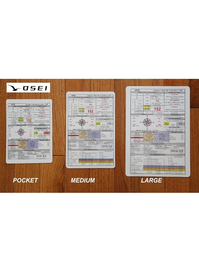 Crystal Pilot Crystal Pilot VFR and IFR Placard (Medium (4.5 x 7 inches))  - Image 4