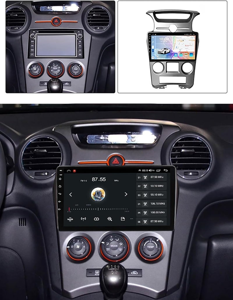 4k MRC Kia carens android screen model 2007-2011 (manual ac only) wireless carplay android auto reverse camera included ahd (4GB RAM 64 GB ROM) - Image 5