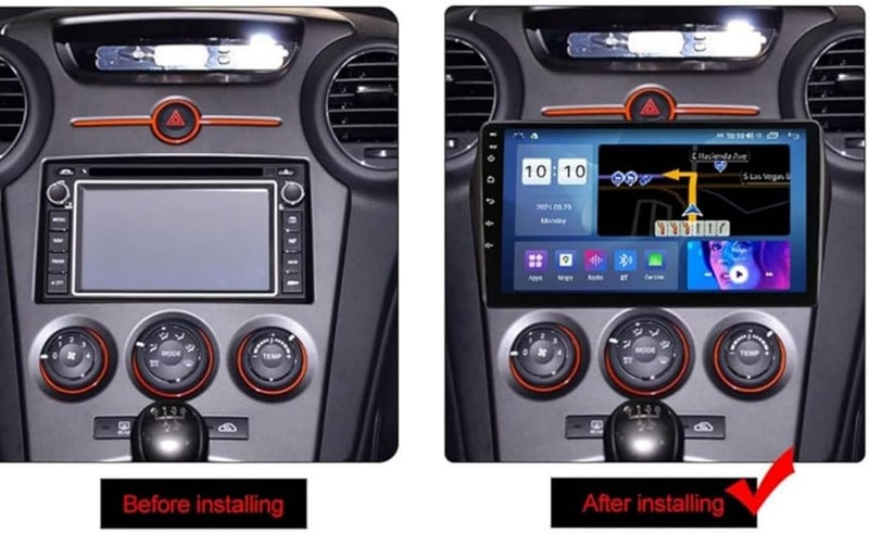 4k MRC Kia carens android screen model 2007-2011 (manual ac only) wireless carplay android auto reverse camera included ahd (4GB RAM 64 GB ROM) - Image 4