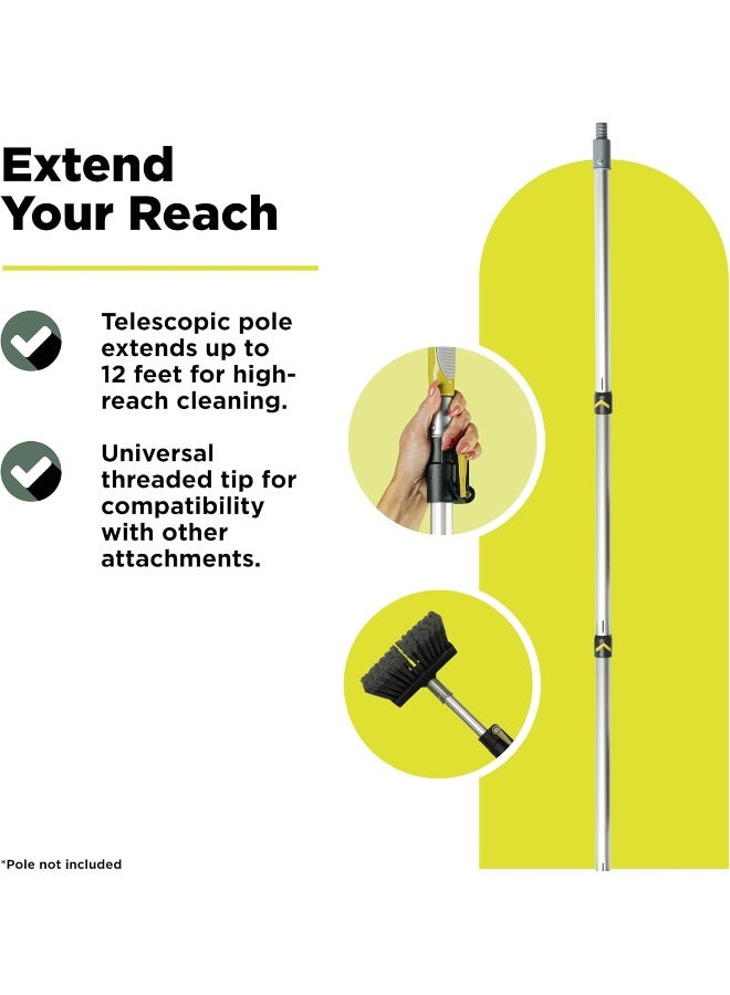 DOCAZOO DocaPole 5-12 Foot Soft Bristle Scrub Brush Extension Pole  - Image 5