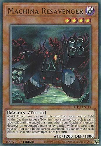 Yugioh Machina Resavenger LDS1EN119 Ultra Rare 1st Edition - Image 1