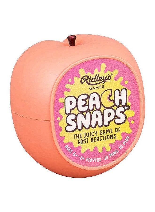 Ridley's Ridley's Peach Snaps! Fun Card Game for Families, Action-Packed, Fast-Paced Game for 2+ Players, Includes Game Cards and Unique Peach-Shaped Storage Case, Simple Card Game for Kids Ages 6+, 1 ea  - Image 3