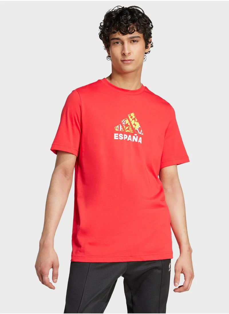 Adidas Spain Fan Graphic T-Shirt