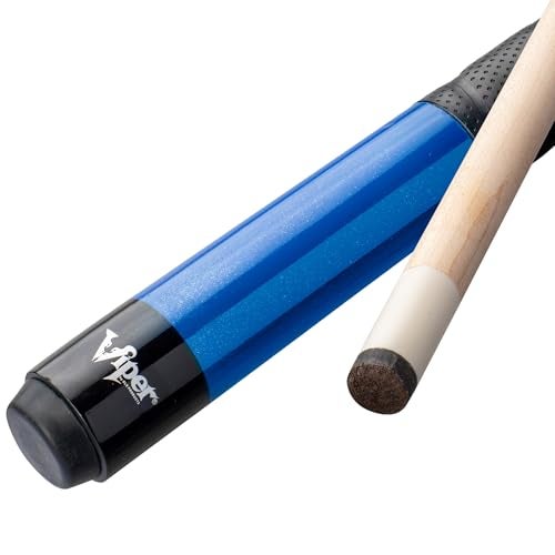 Viper by GLD Products Viper Revolution Sure Grip Pro 58 Inch 2 Piece Pool Cue Stick for Adults, Maple Wood Billiard Cue with Rubber Wrap and Le Pro Leather Tip, 20 oz, Blue - Image 3