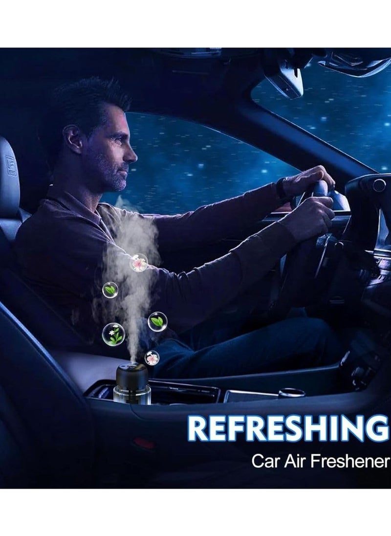 ELTRAZONE Car Air Humidifier Air Freshener This versatile humidifier is ideal for cars, offices, and bedrooms, adding a touch of beauty to any space. Fragrance Oil (Green, 160ml, French Spice)  - Image 5