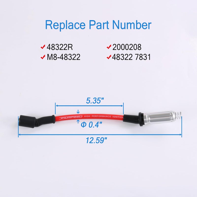 JDMSPEED High Performance Spark Plug Ignition Wire for 2000-2009 Chevy GMC V8 - Image 2