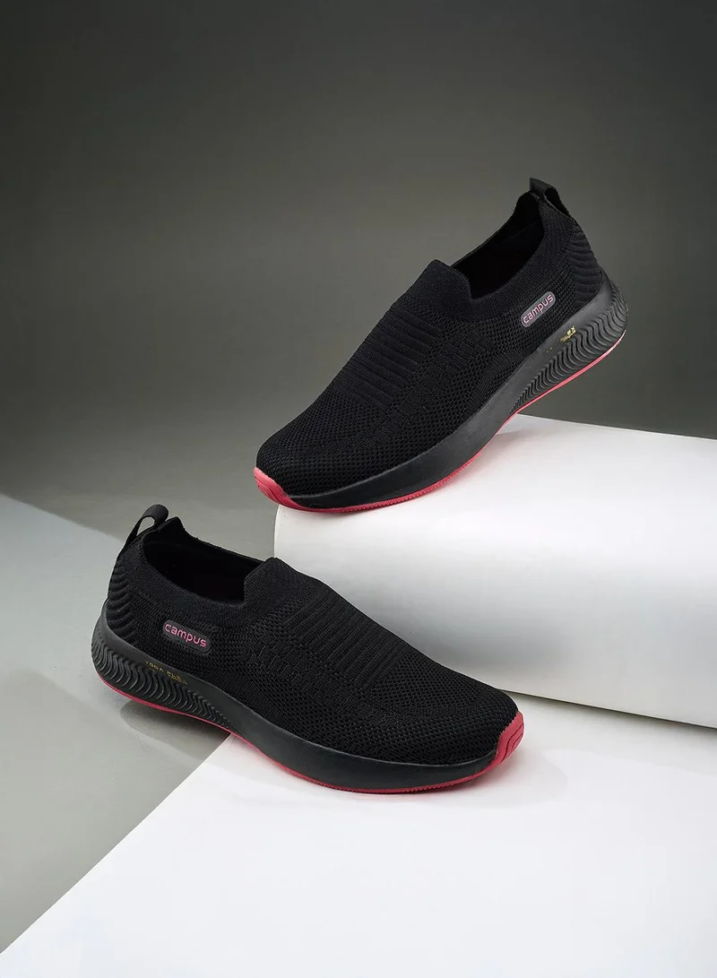 CAMPUS Blk/Rani Women's Black Slip On Shoes - Lightweight Shoes, Minimalist Designed for Elegance for Women | Best Price UAE