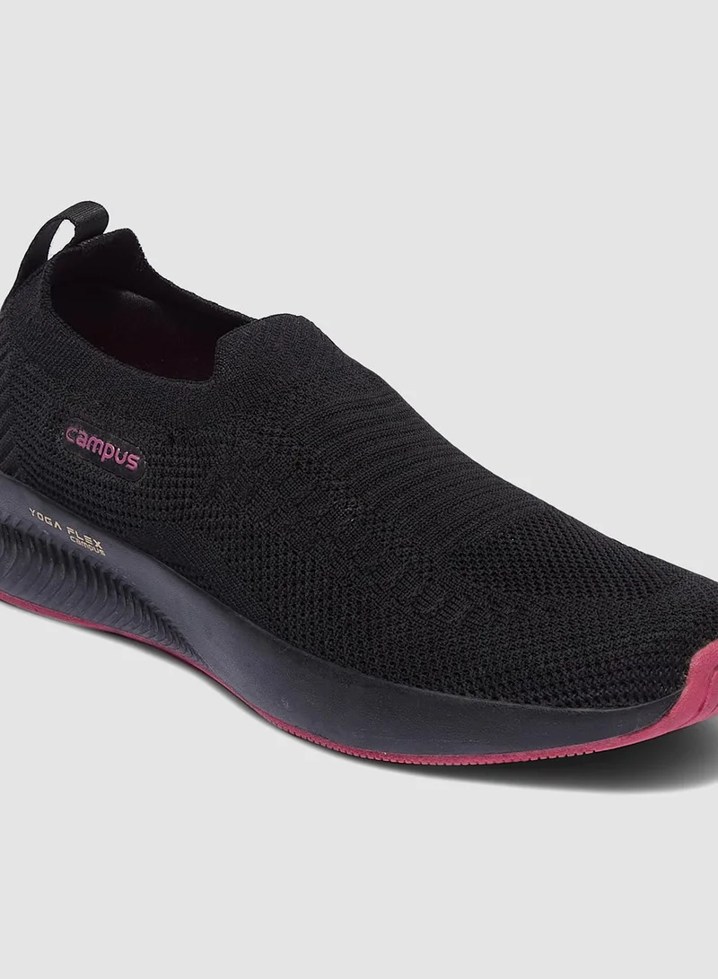 CAMPUS Blk/Rani Women's Black Slip On Shoes - Lightweight Shoes, Minimalist Designed for Elegance for Women | Best Price UAE