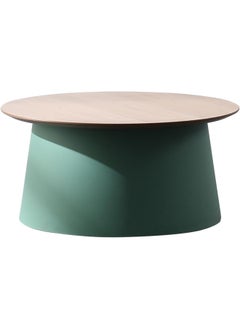 Daamudi Daamudi KAI Round Table, Minimalist Center Table or Coffee Table for Home & Office, Low Sofa Side Table, End Table, Couch TeaTable for Living Room, Bedroom or Office Space (GREEN, MEDIUM) 