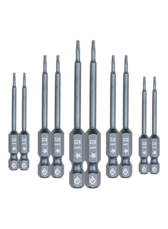 NIBEMINENT 10-Piece Screwdriver Bit Set Silver  - Image 5