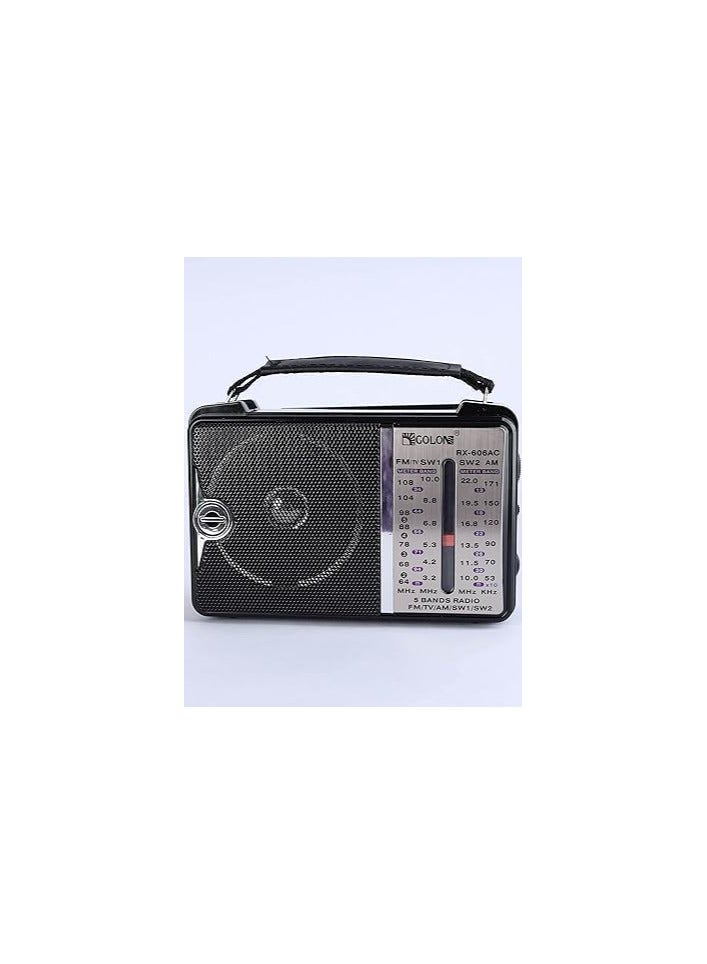Portable multi-band radio with clear sound, equipped with 4 bands for better reception and a distinctive listening experience. - Image 1
