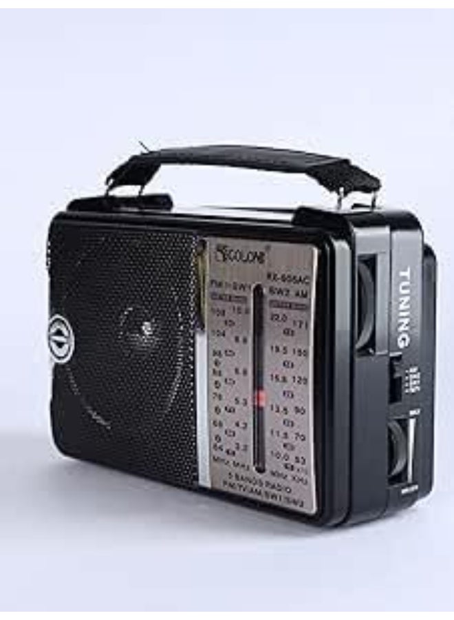 Portable multi-band radio with clear sound, equipped with 4 bands for better reception and a distinctive listening experience. - Image 2